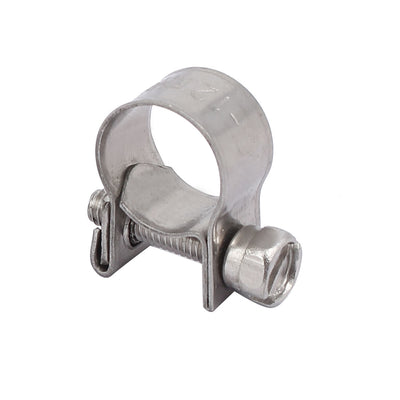 Harfington Uxcell 10mm-12mm 304 Stainless Steel Screw Mounted Adjustable Pipe Hose Clamps 4pcs