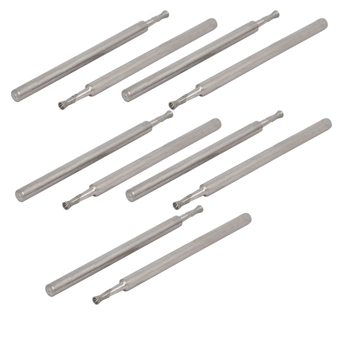 uxcell Uxcell 2.35mm Shank 1.5mm Dia Spherical Concave Head Polishing Mounted Point Bit 10pcs