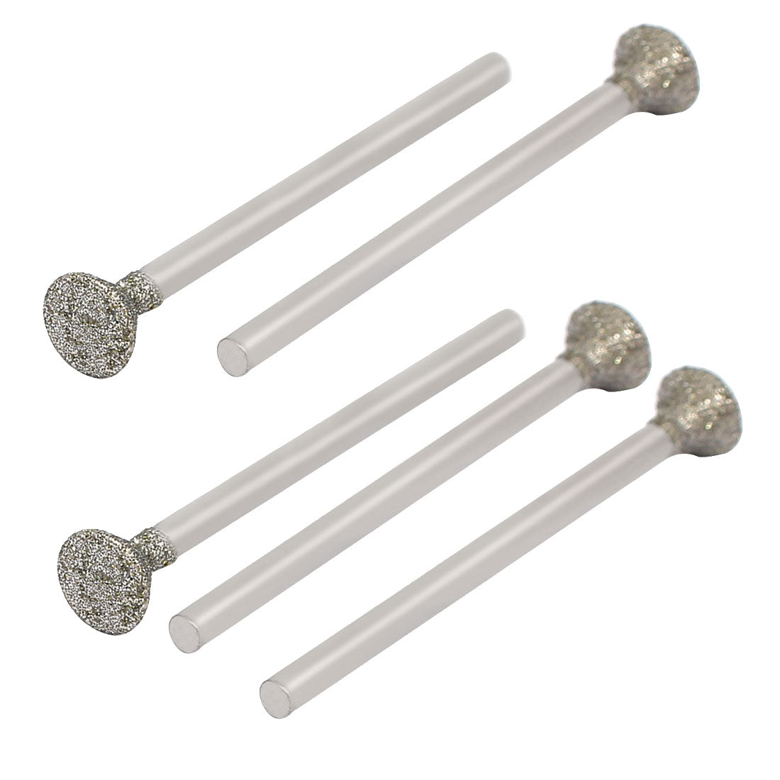 uxcell Uxcell 2.35mm Shank 6mm Dia Disc Shape Head Grinding Diamond Mounted Points 5pcs
