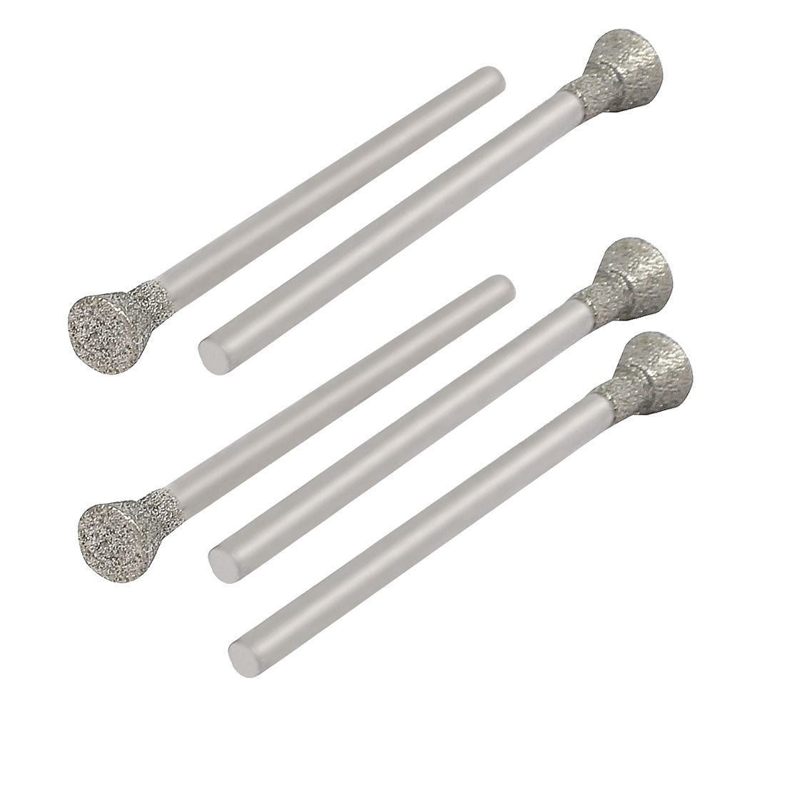 uxcell Uxcell 2.35mmx5mm Diamond Coated Inverted Cone Mounted Points Grinding Bits 5pcs