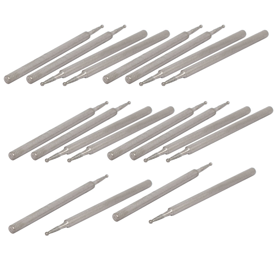 Uxcell 2.35mm Shank 1mm Dia Diamond Head Ball Shaped Grinding Mounted ...