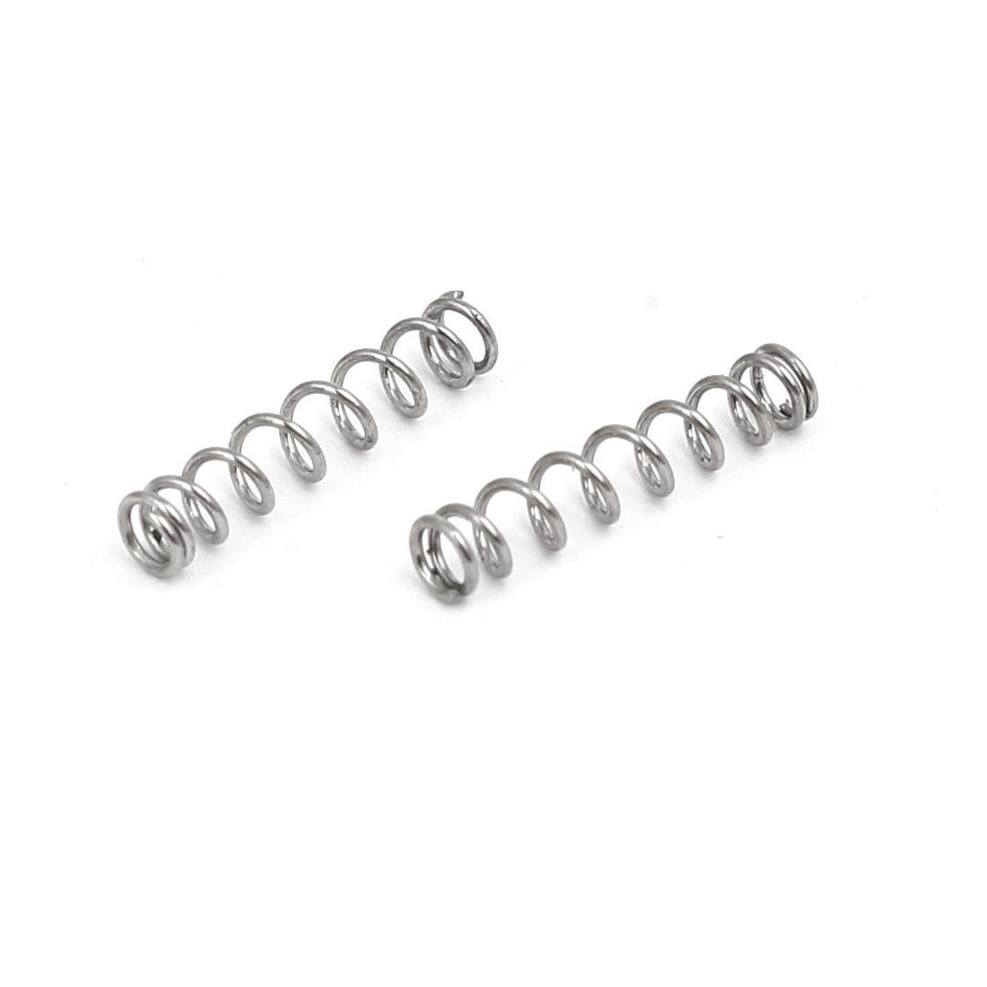 uxcell Uxcell 0.3mmx2mmx10mm 304 Stainless Steel Compression Springs Silver Tone 10pcs