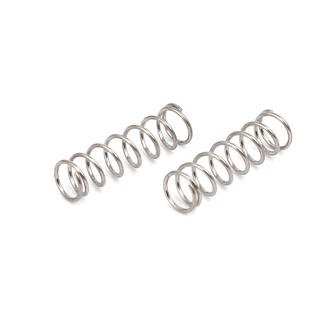 uxcell Uxcell 0.3mmx3mmx10mm 304 Stainless Steel Compression Springs Silver Tone 10pcs