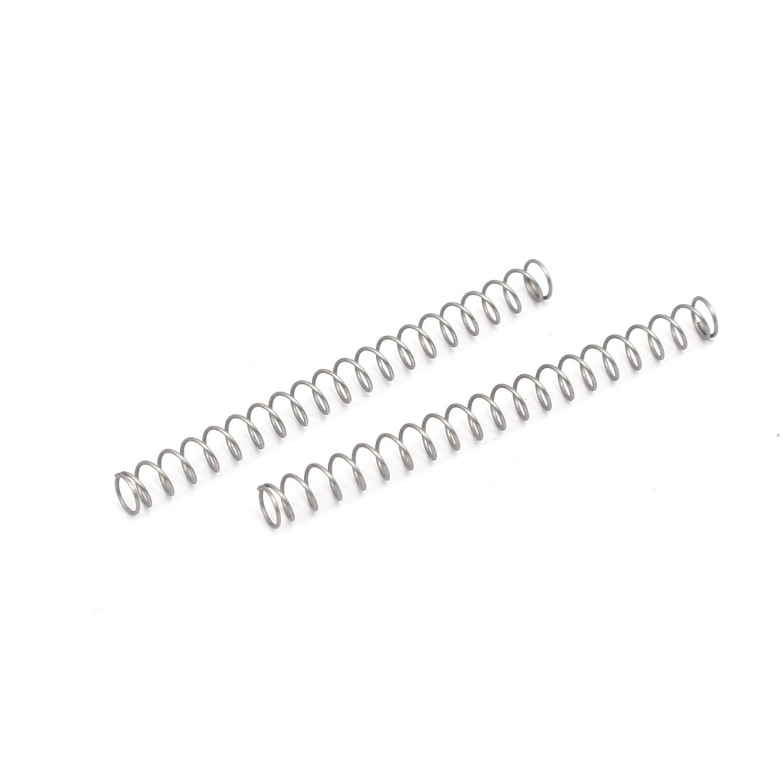 uxcell Uxcell 0.3mmx3mmx35mm 304 Stainless Steel Compression Springs Silver Tone 10pcs