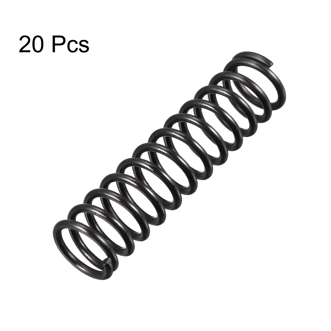 uxcell Uxcell Compression Spring 1.2mm Wire Dia,10mm OD,40mm Free Length,Black,20Pcs