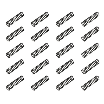 Harfington Uxcell Compression Spring 1.2mm Wire Dia,10mm OD,40mm Free Length,Black,20Pcs