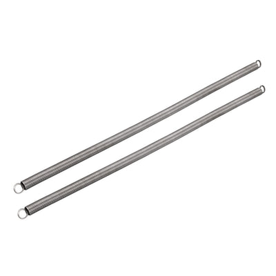 Harfington Uxcell 1mm Wire Diax8mm ODx300mm Free Length Spring Steel Tension Spring 2pcs