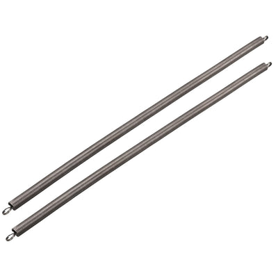 Harfington Uxcell 0.8mm Wire Diax8mm ODx300mm Free Length Spring Steel Tension Spring 2pcs
