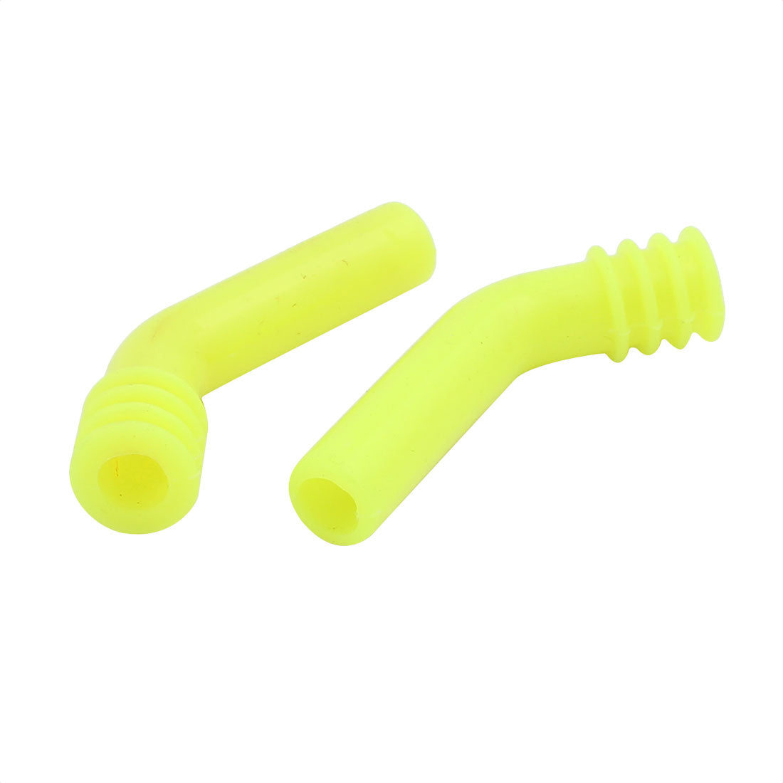 uxcell Uxcell 10mm Inner Dia Silicone Exhaust Deflector Exhaust Tube Yellow for RC Models 2pcs