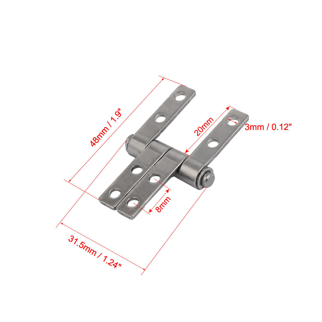 uxcell Uxcell 2N.m 360 Degree Rotation Torque Type Friction Positioning Hinge