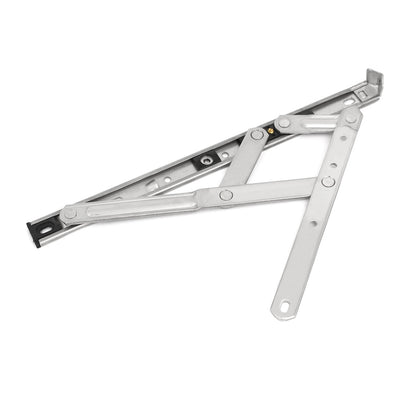 Harfington Uxcell 304 Stainless Steel 12-inch Casement Window Friction Hinge 4 Bar Silver Tone