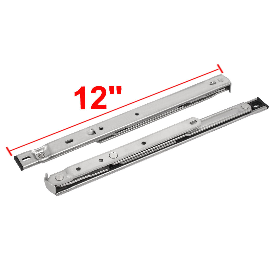 uxcell Uxcell 304 Stainless Steel 12-inch Casement Window Friction Hinge 4 Bar 2pcs