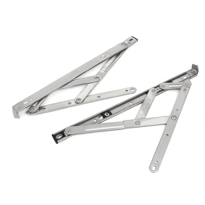 Harfington Uxcell 304 Stainless Steel 14-inch Casement Window Friction Hinge 4 Bar 2pcs