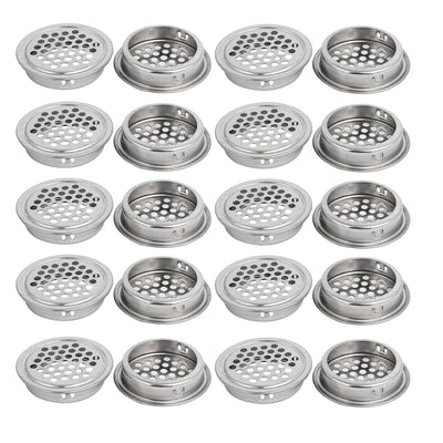 Harfington Uxcell Metal Perforated Round Mesh Hole Air Vent 40mm Dia 20PCS