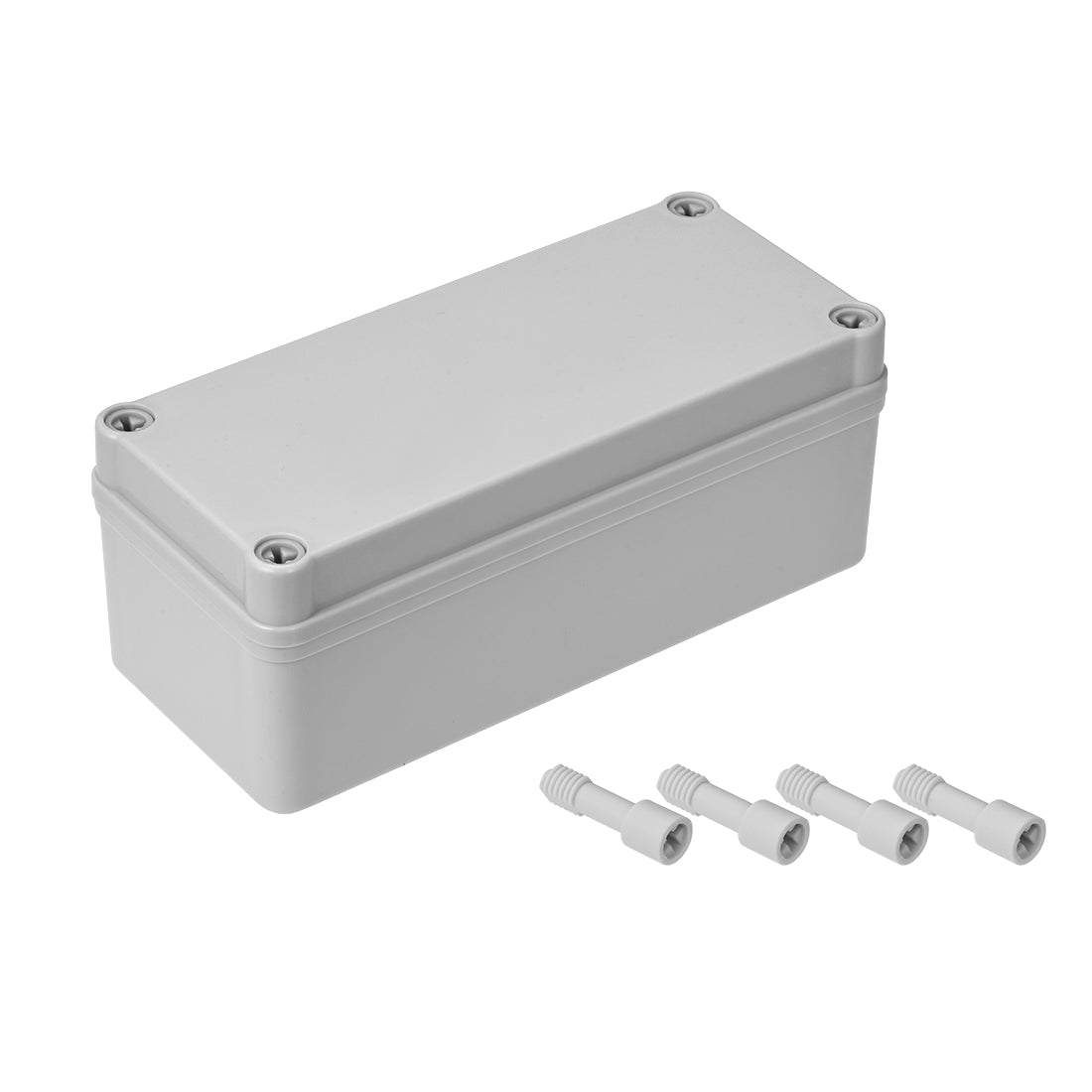 uxcell Uxcell 180mmx80mmx70mm Dustproof IP65 Junction Box DIY Case Enclosure Gray