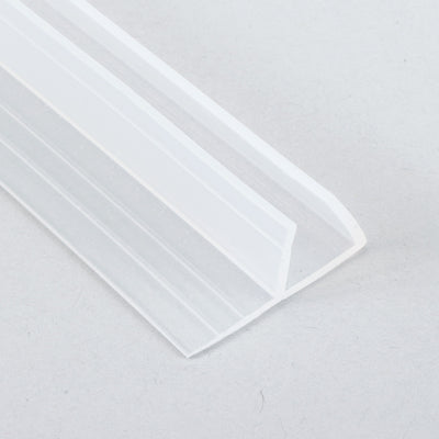 Harfington Uxcell 39-inch F Shaped Frameless Window Shower Door Seal Clear for 8mm (approx 5/16-inch) Glass