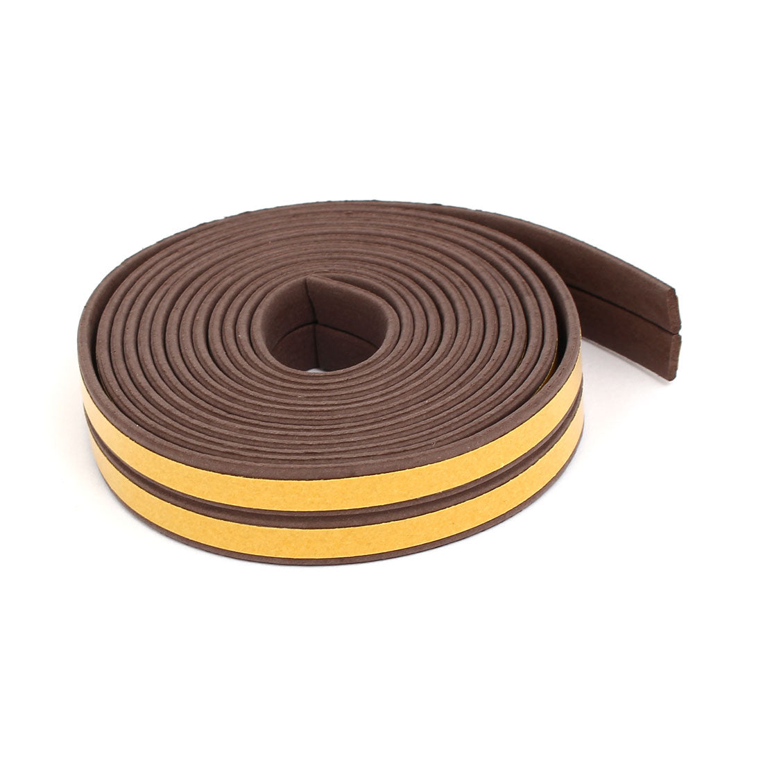 uxcell Uxcell 2.5M 8.2 Feet EPDM Foam Rubber Self Adhesive Weatherstrip Seal Strip Brown 2pcs
