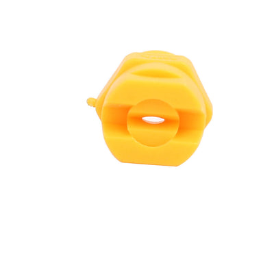 Harfington Uxcell 1/4PT Male Inlet 65 Degree Standard Flat Fan Spray Tip Yellow 5pcs
