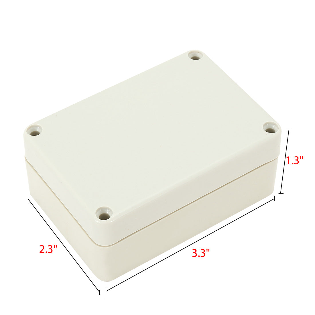 uxcell Uxcell 3.3"x2.3"x1.3"(83mmx58mmx33mm) ABS Junction Box Universal Electric Project Enclosure Beige