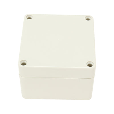Harfington Uxcell 3.3"x3.2"x2.2"(83mmx81mmx56mm) ABS Junction Box Universal Electric Project Enclosure