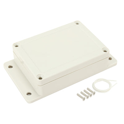 Harfington Uxcell 4.53"x3.35"x1.37"(115mmx85mmx35mm) ABS Junction Box Universal Electric Project Enclosure w Fixed Ear