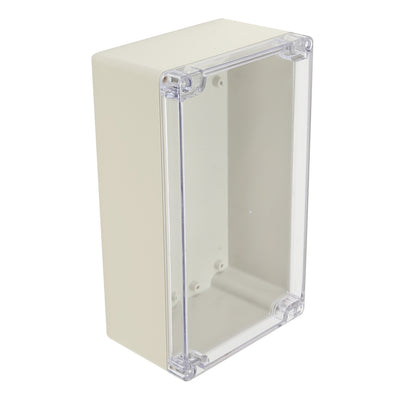 Harfington Uxcell 7.9"x4.7"x2.9"(200mmx120mmx75mm) ABS Junction Box Universal Project Enclosure w PC Transparent Cover