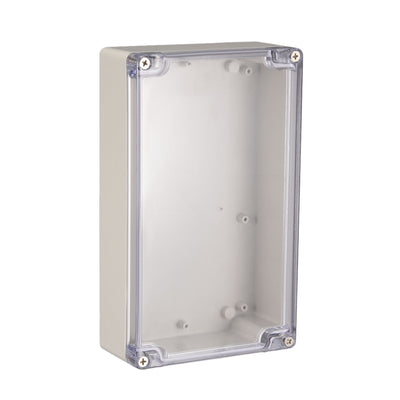 Harfington Uxcell 7.9"x4.7"x2.2"ABS Junction Box Universal Project Enclosure w PC Cover Light Gray