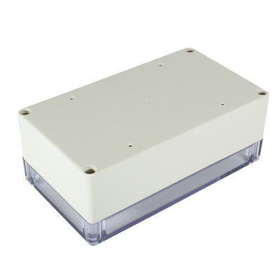 Harfington Uxcell 6.2"x3.5"x2.3"(158mmx90mmx60mm) ABS Junction Box Universal Project Enclosure w PC Transparent Cover