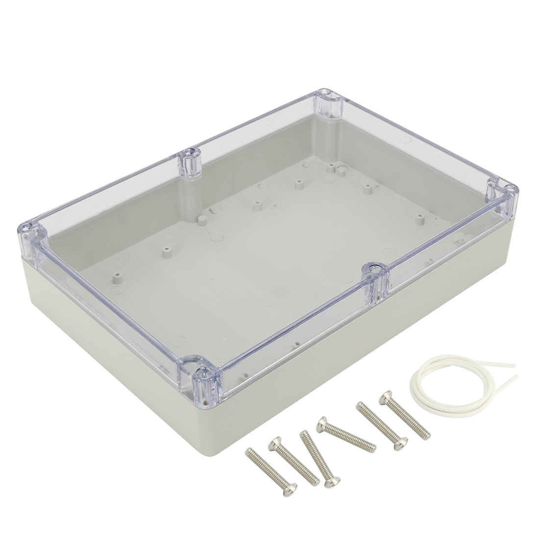 uxcell Uxcell 10.4"x7.2"x2.4"(263mmx182mmx60mm) ABS Junction Box Electric Project Enclosure Clear