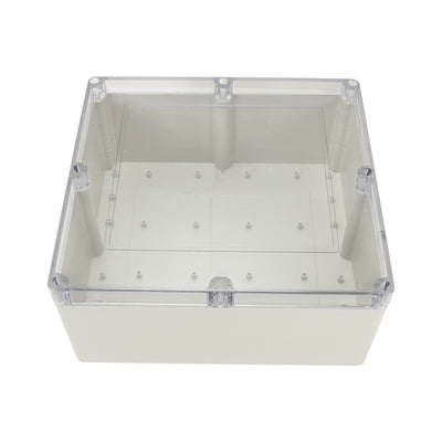 Harfington Uxcell 12"x11"x5.5"(300mmx280mmx140mm) ABS  Junction Box Universal Project Enclosure w PC Transparent Cover