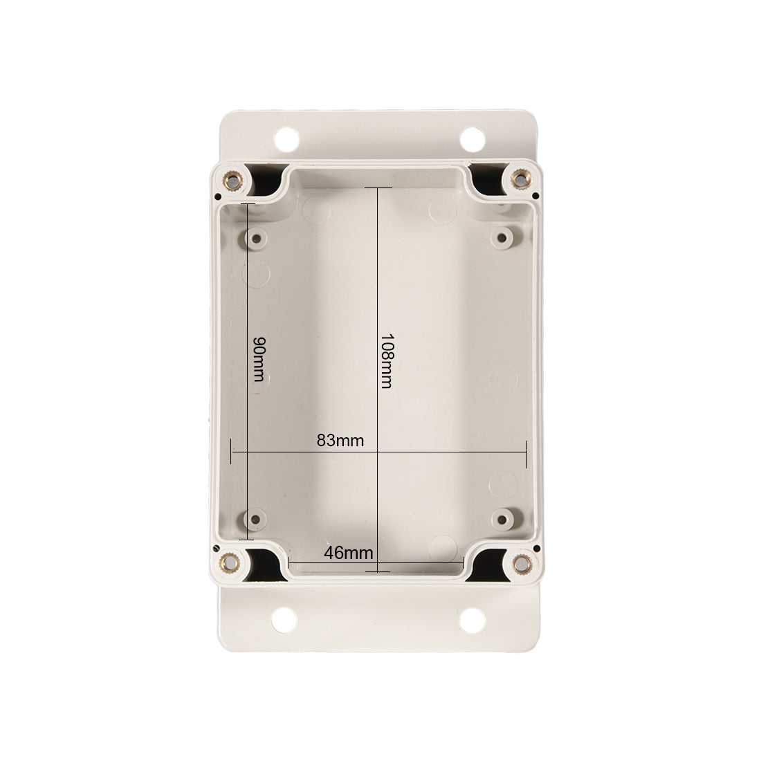 uxcell Uxcell 115mmx90mmx56mm(4.5"x3.5"x2.2") ABS Junction Box Universal Project Enclosure w PC Transparent Cover