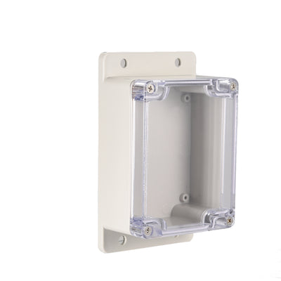 Harfington Uxcell 115mmx90mmx56mm(4.5"x3.5"x2.2") ABS Junction Box Universal Project Enclosure w PC Transparent Cover