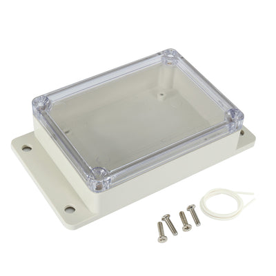 Harfington Uxcell 4.5"x3.4"x1.4"(115mmx85mmx35mm) ABS Junction Box Universal Project Enclosure w PC Transparent Cover
