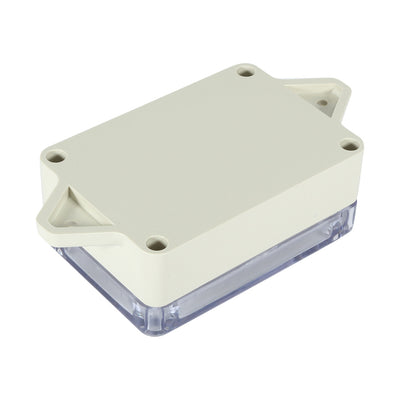 Harfington Uxcell 3.3"x2.3"x1.3"(83mmx58mmx33mm) ABS Junction Box Universal Project Enclosure w PC Transparent Cover