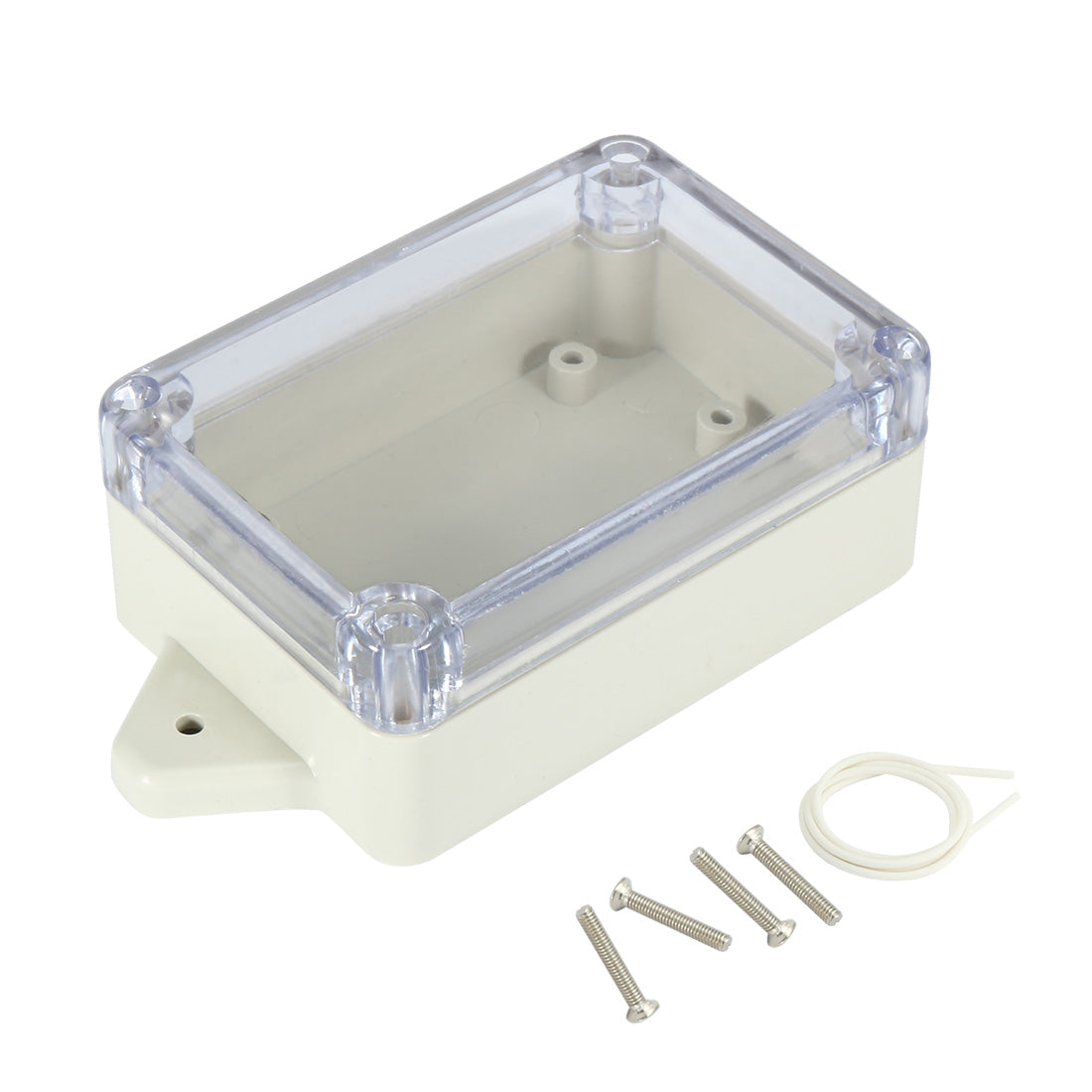 uxcell Uxcell 3.3"x2.3"x1.3"(83mmx58mmx33mm) ABS Junction Box Universal Project Enclosure w PC Transparent Cover