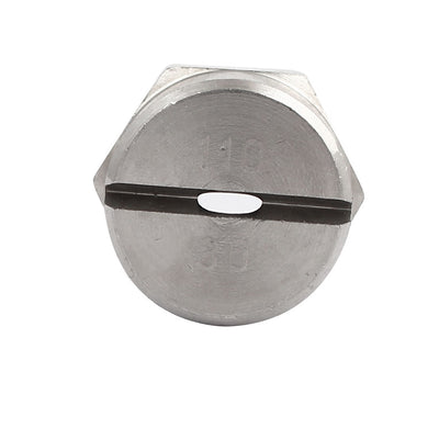 Harfington Uxcell 1/2BSP 3.6mm Orifice  Dia 110 Degree Stainless Steel Flat Fan  Tip