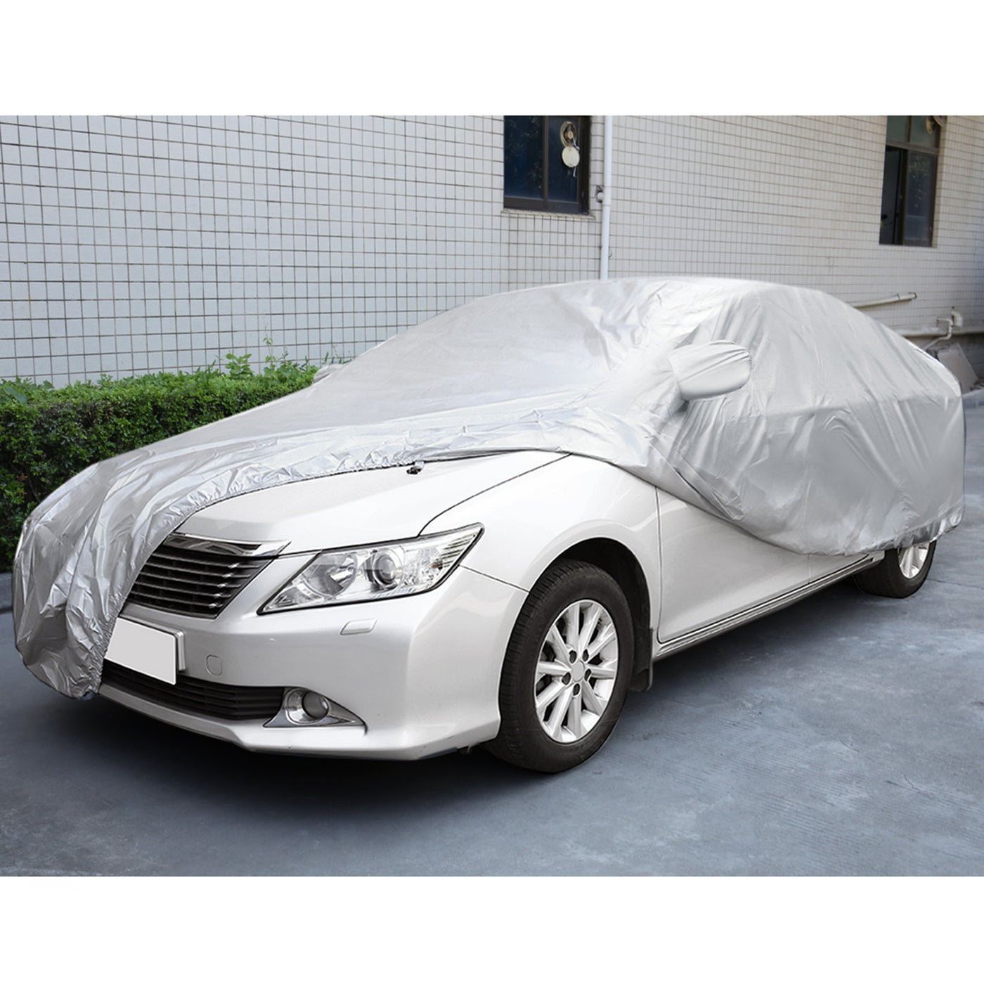 uxcell Uxcell Universal Sedan Car Cover Waterproof Outdoor Sun Rain Resistant Protection M 4.9M x 1.8M x 1.5M