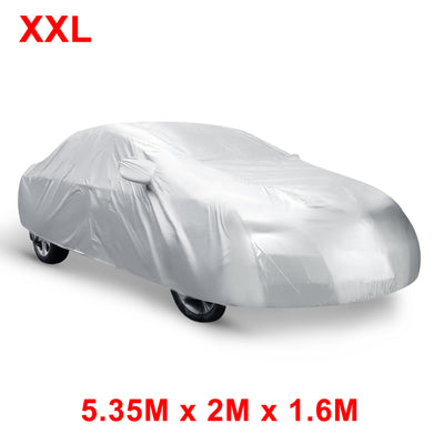 Harfington Uxcell XXL Car Cover Waterproof Sun Snow Dust Rain Resistant Protection 5.35M x 2M x 1.6M