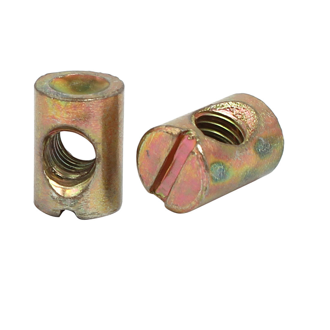 Uxcell 20pcs M6x15mm Barrel Bolt Cross Dowel Slotted Furniture Nut for