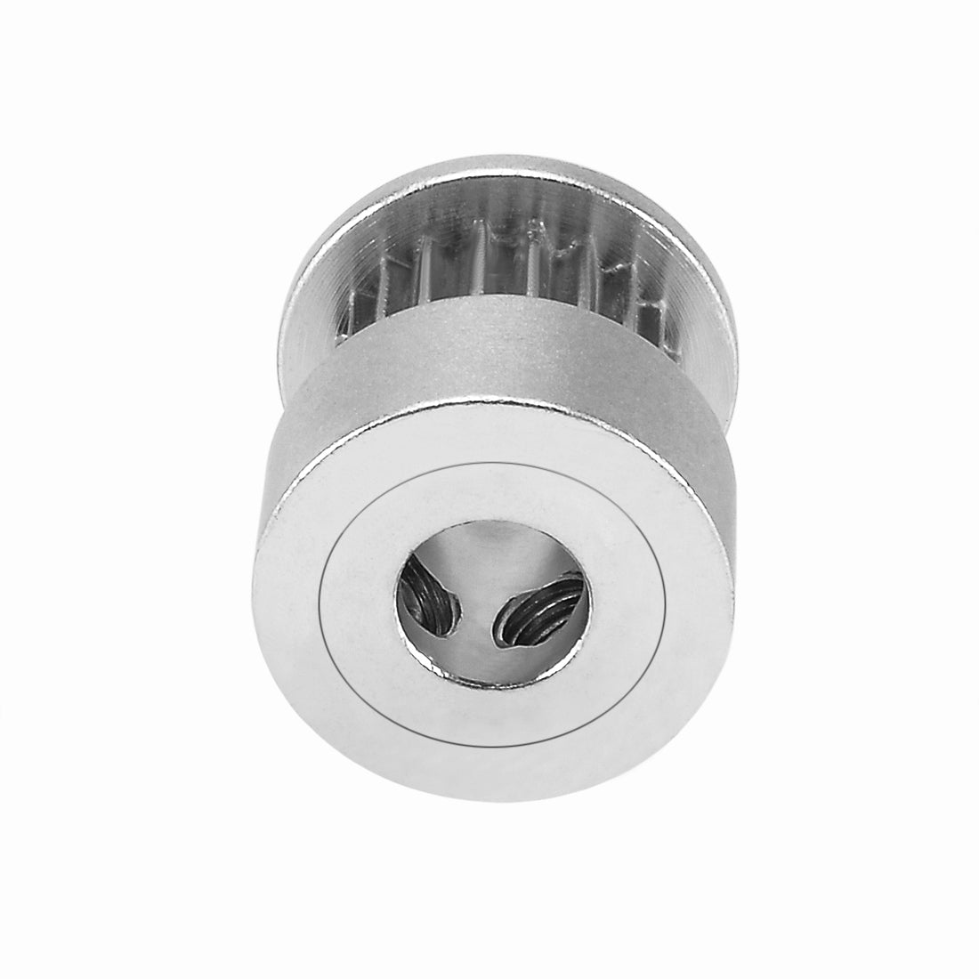 uxcell Uxcell 3D Printer Aluminum Timing Pulley Flange Wheel 20 Teeth 6.35mm Bore 2mm Pitch for 6mm Belt