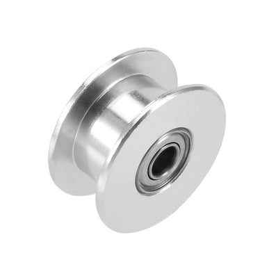 Harfington Uxcell Aluminum 5mm Bore Toothless 2mm Pitch Timing Belt Pulley for 6mm Belt