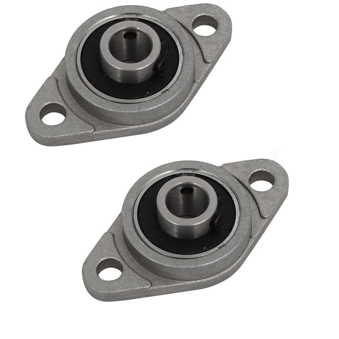 Uxcell Uxcell FL08 8mm Bore Zinc Alloy 2-Bolt Self-aligning Flange Mounted Ball Bearing 2pcs