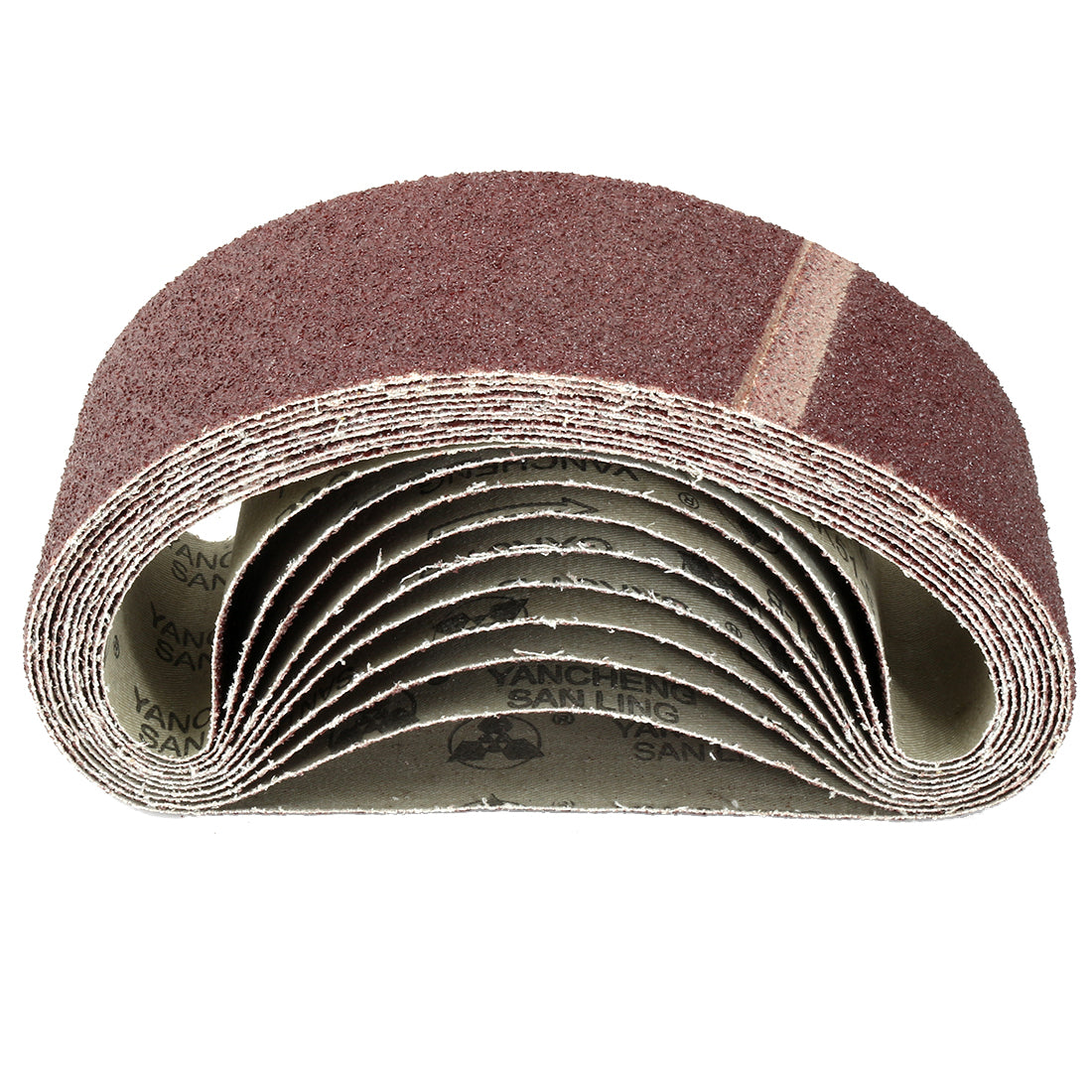 uxcell Uxcell 3-Inch x 21-Inch Aluminum Oxide Sanding Belt 36 Grits Lapped Joint 10pcs