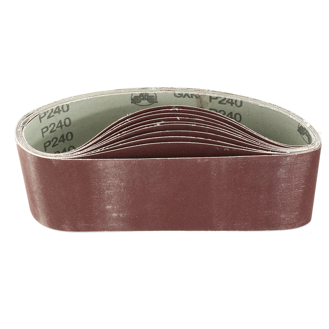 uxcell Uxcell 3-Inch x 21-Inch Aluminum Oxide Sanding Belt 240 Grits Lapped Joint 10pcs
