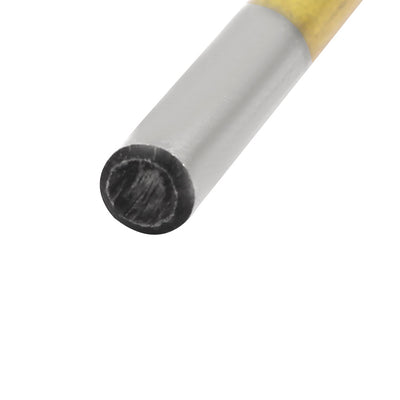 Harfington Uxcell 4.4mm Drilling Dia 80mm Length Titanium Plated Straight Shank Twist Drill Bit 4pcs