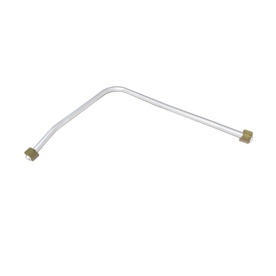 Harfington Uxcell 530 Length Aluminum Air Compressor Exhaust Tube Replacement Silver Tone