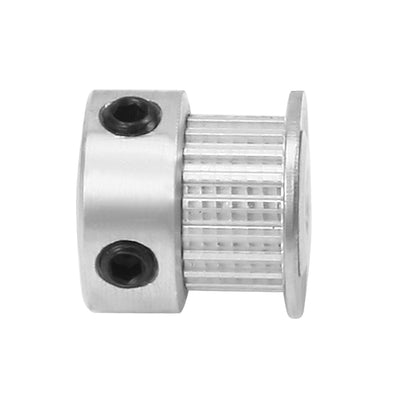 Harfington Uxcell Aluminum M-X-L 20 Teeth 4mm Bore Timing Belt Idler Pulley Flange Synchronous Wheel 6mm Belt for 3D Printer CNC