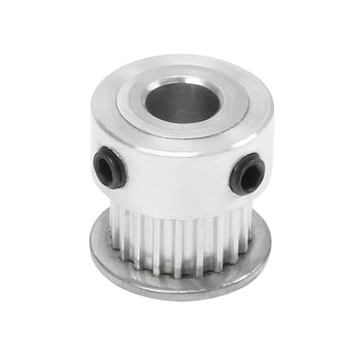 Harfington Uxcell Aluminum 20 Teeth 7mm Bore 2.032mm Pitch Timing Belt Pulley for 6mm Belt