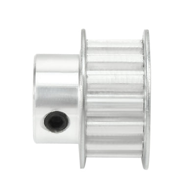 Harfington Uxcell Aluminum XL 15 Teeth 6mm Bore Timing Belt Idler Pulley Flange Synchronous Wheel for 10mm Belt 3D Printer CNC