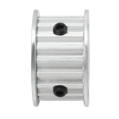 Harfington Uxcell Aluminum 20 Teeth 17mm Bore 5mm Pitch Timing Belt Pulley for 15mm Belt